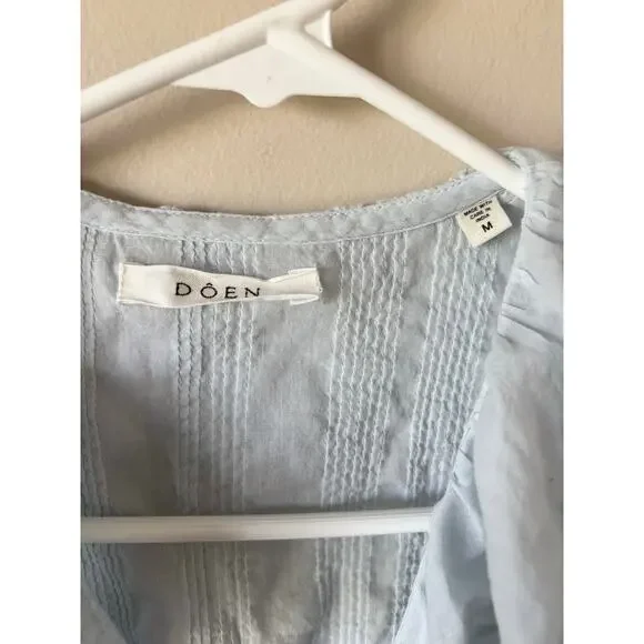 DOEN Henri Top in Alice Blue M - Picture 7 of 11